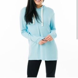 Womens zyia blue boyfriend hoodie size medium